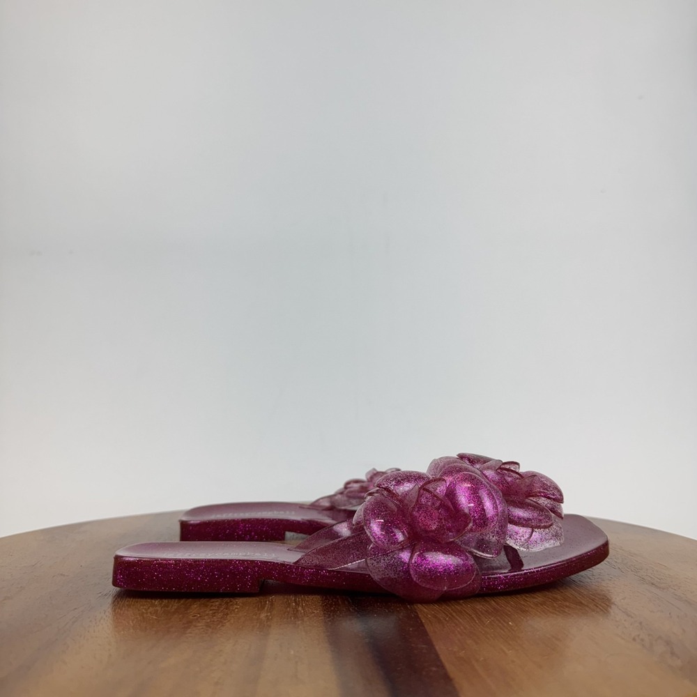 Womens Jeffrey Campbell Floralee Pink Jelly Thong Flip Flops Sandals Size 8 M - Picture 6 of 8
